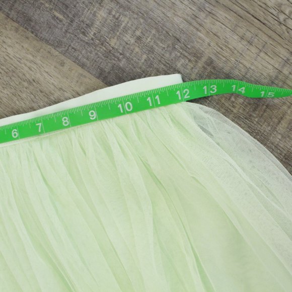 Anthro BHLDN Lena Tulle Skirt Pistachio - Picture 14 of 15